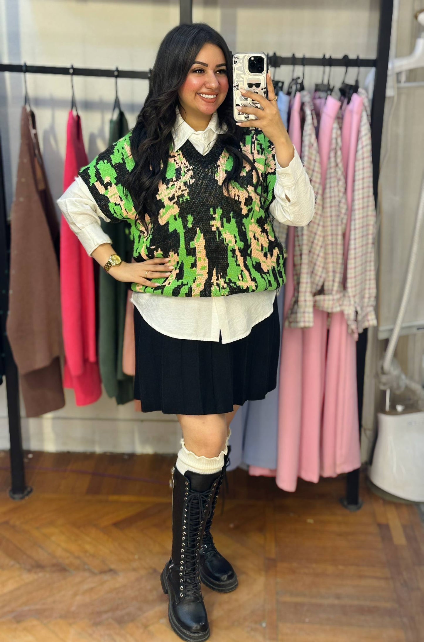 Oversized Knitted Vest