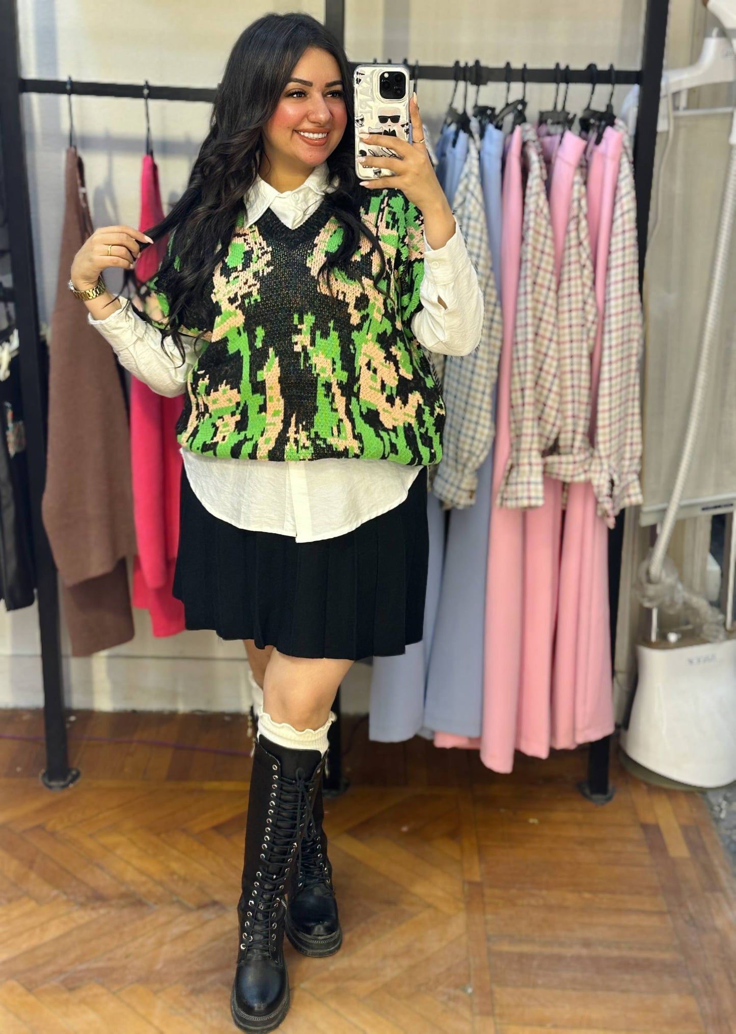 Oversized Knitted Vest
