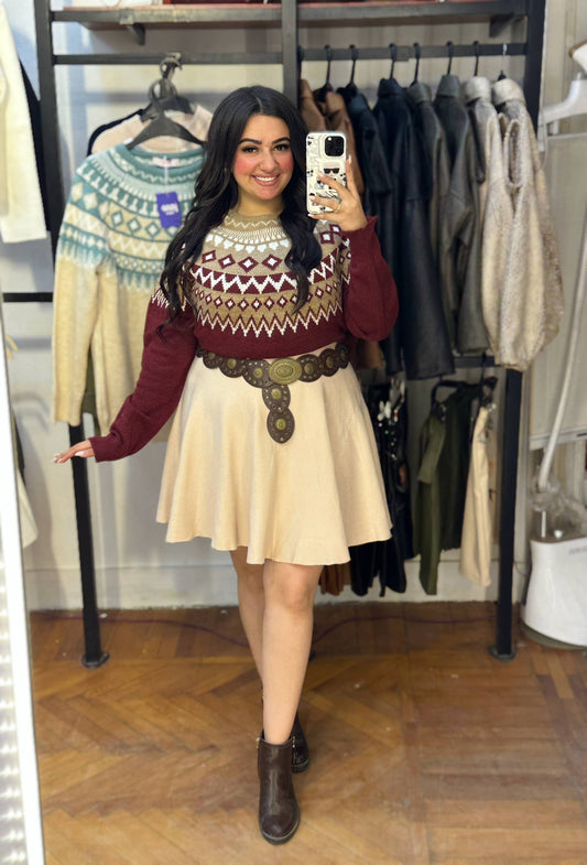 Winter Nordic Knit Pullover