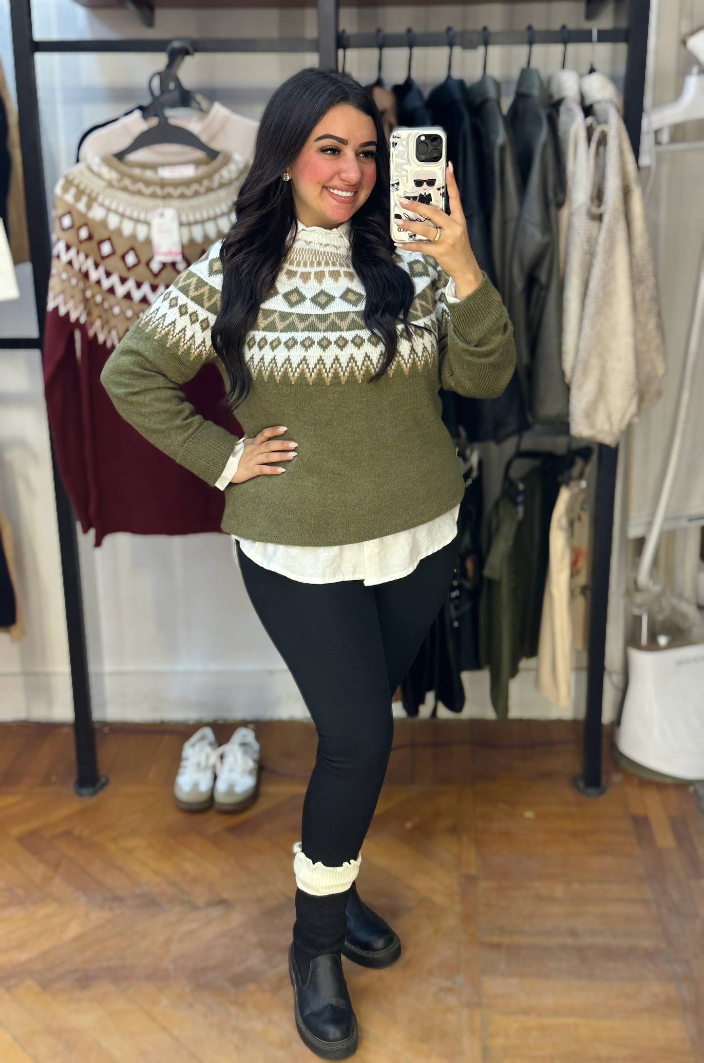 Winter Nordic Knit Pullover