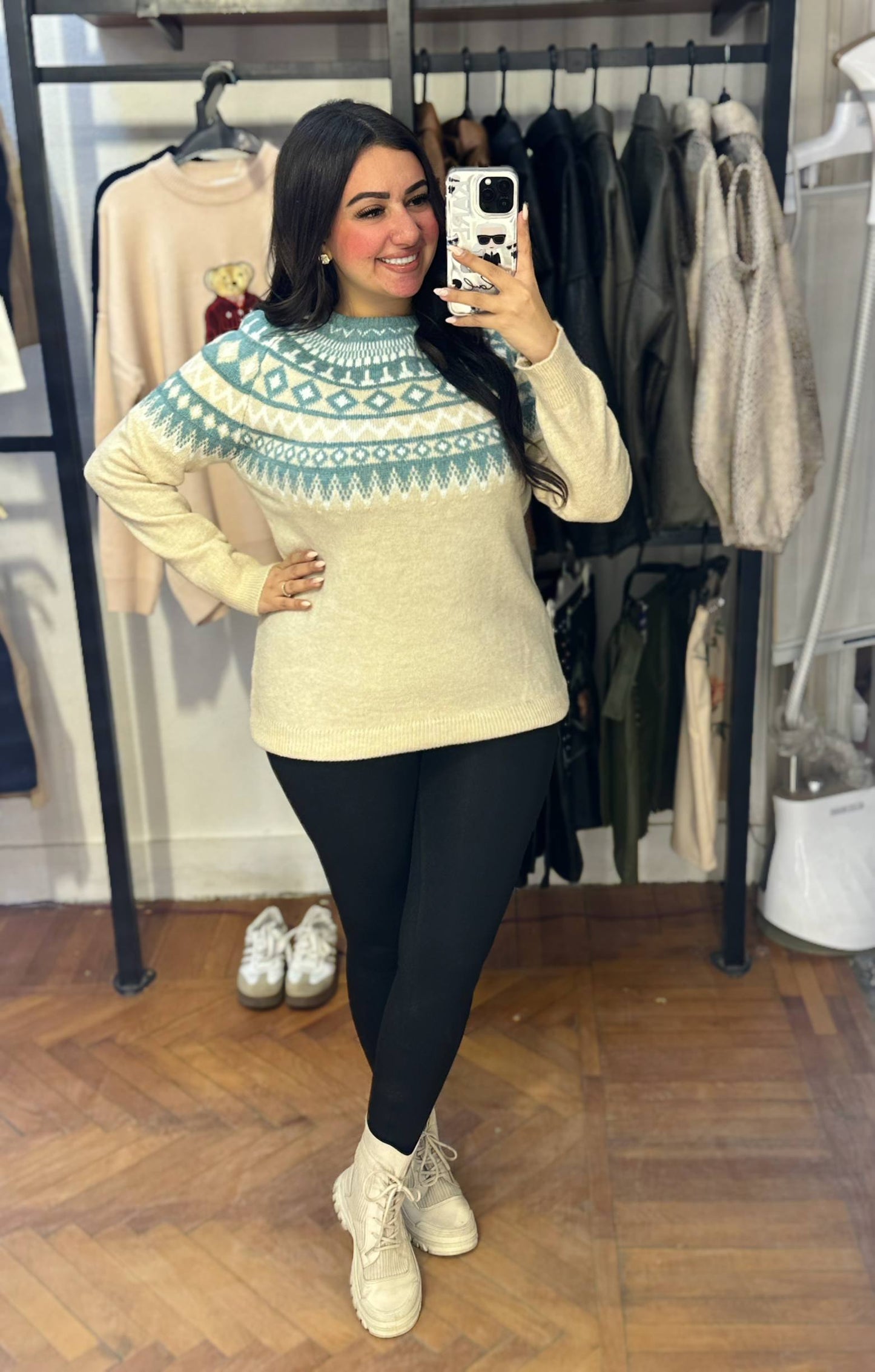 Winter Nordic Knit Pullover