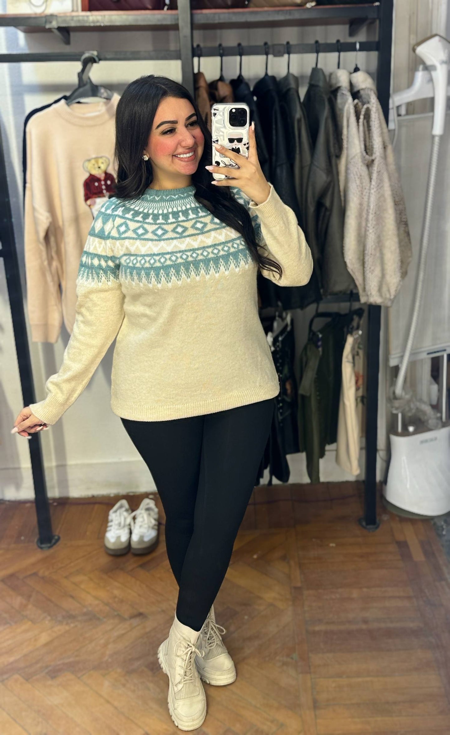 Winter Nordic Knit Pullover