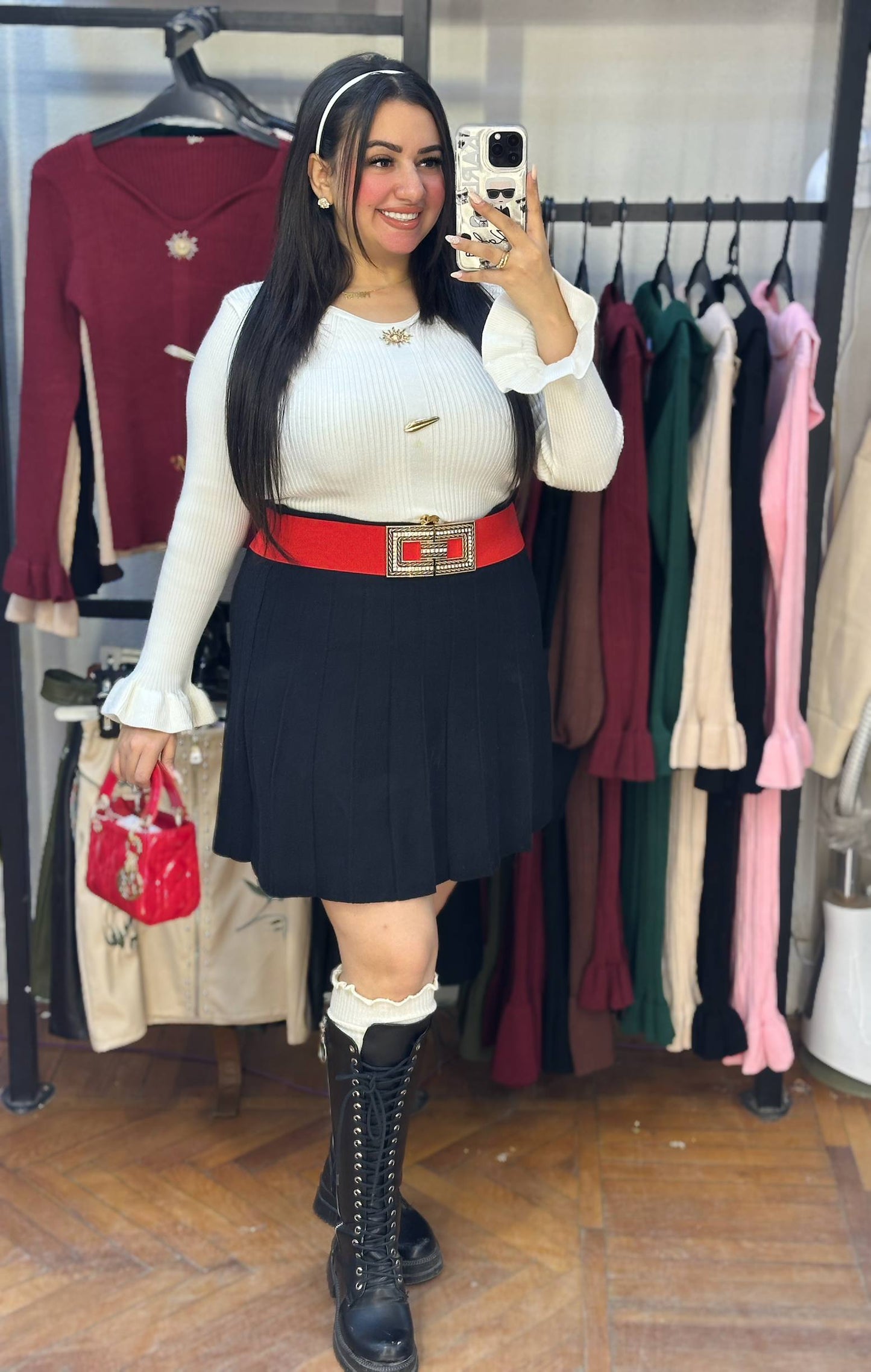 Elegant V-Neck Ribbed Knit Top