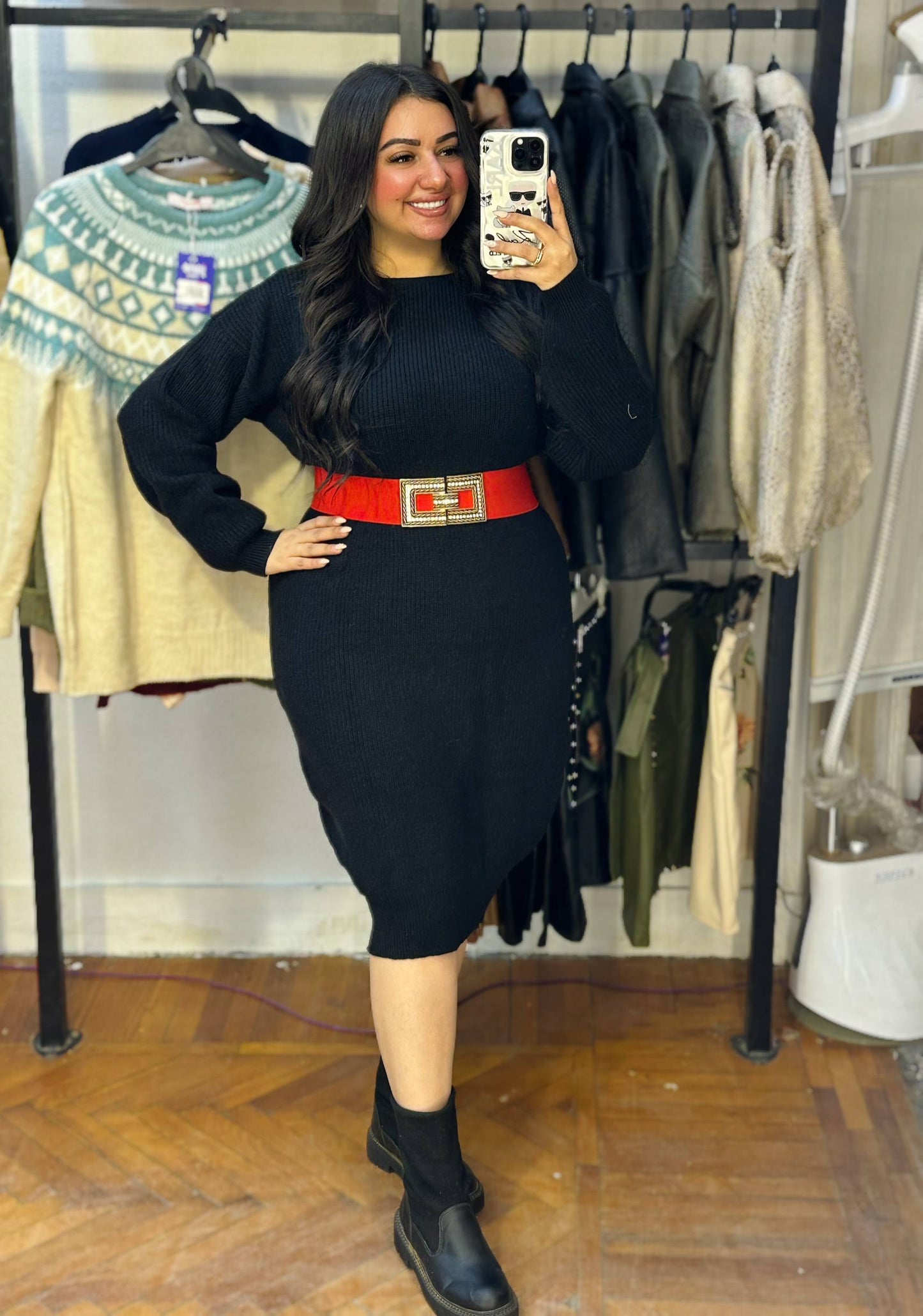 Chic Knit Mini Dress