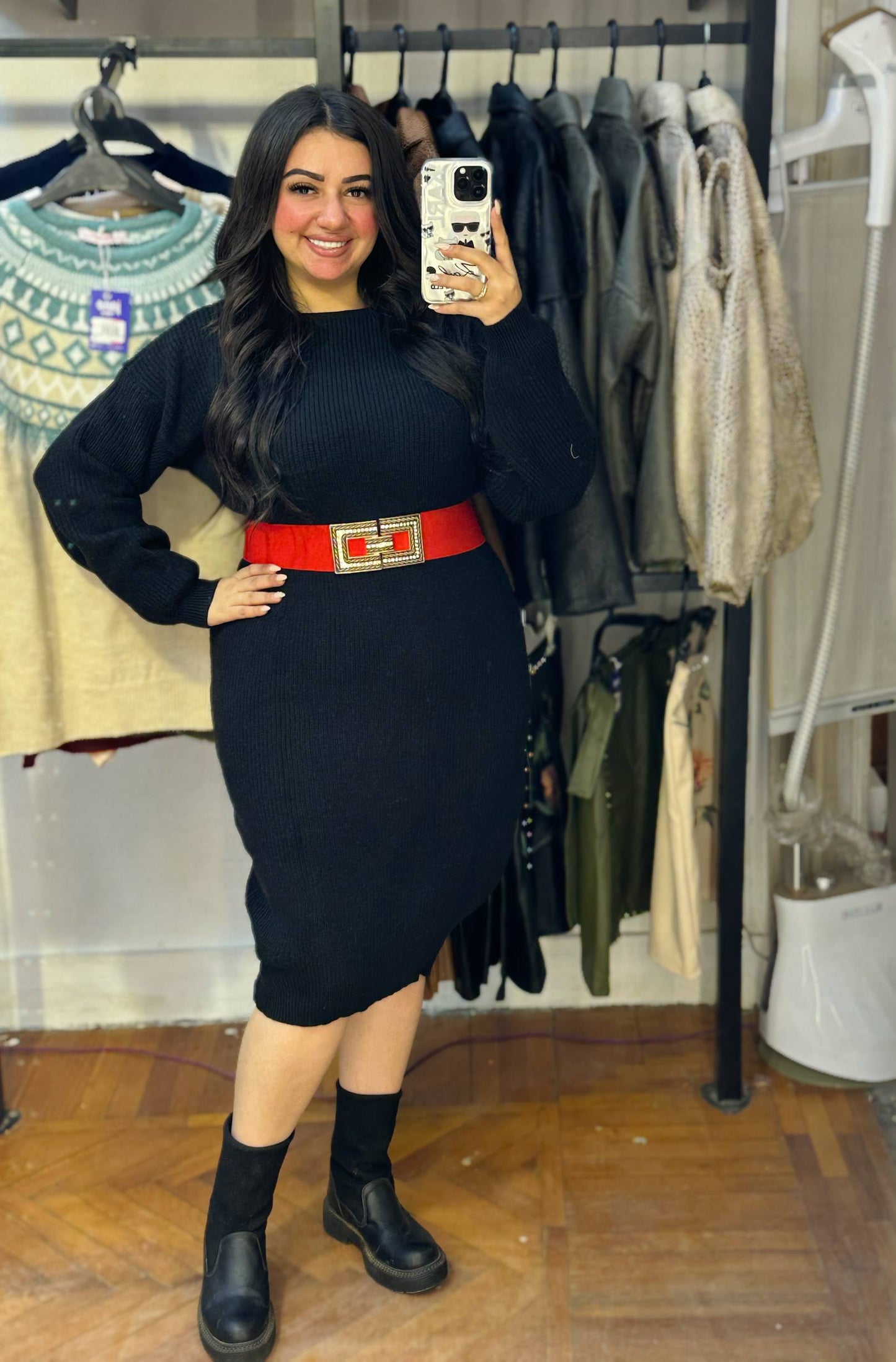 Chic Knit Mini Dress