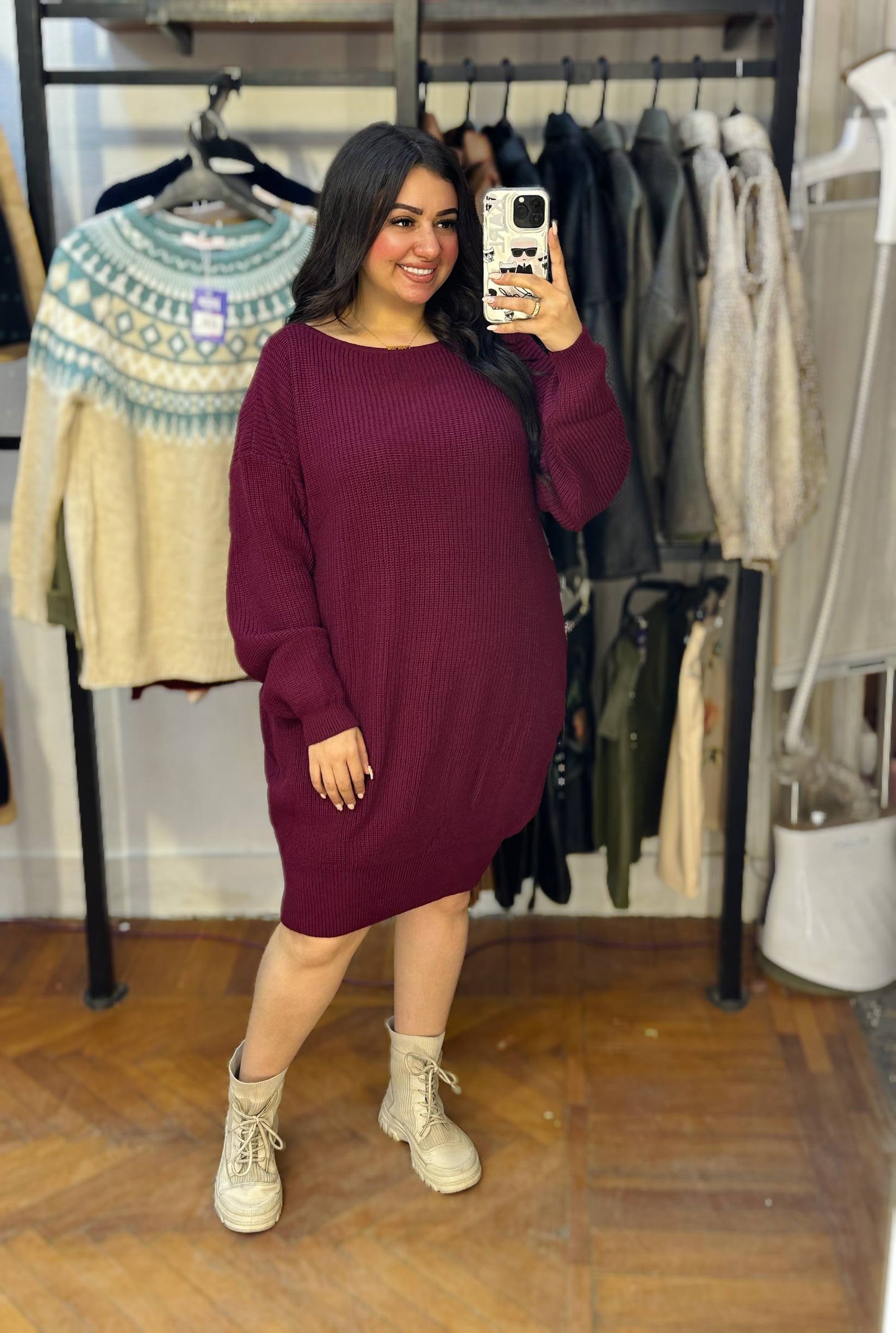 Chic Knit Mini Dress