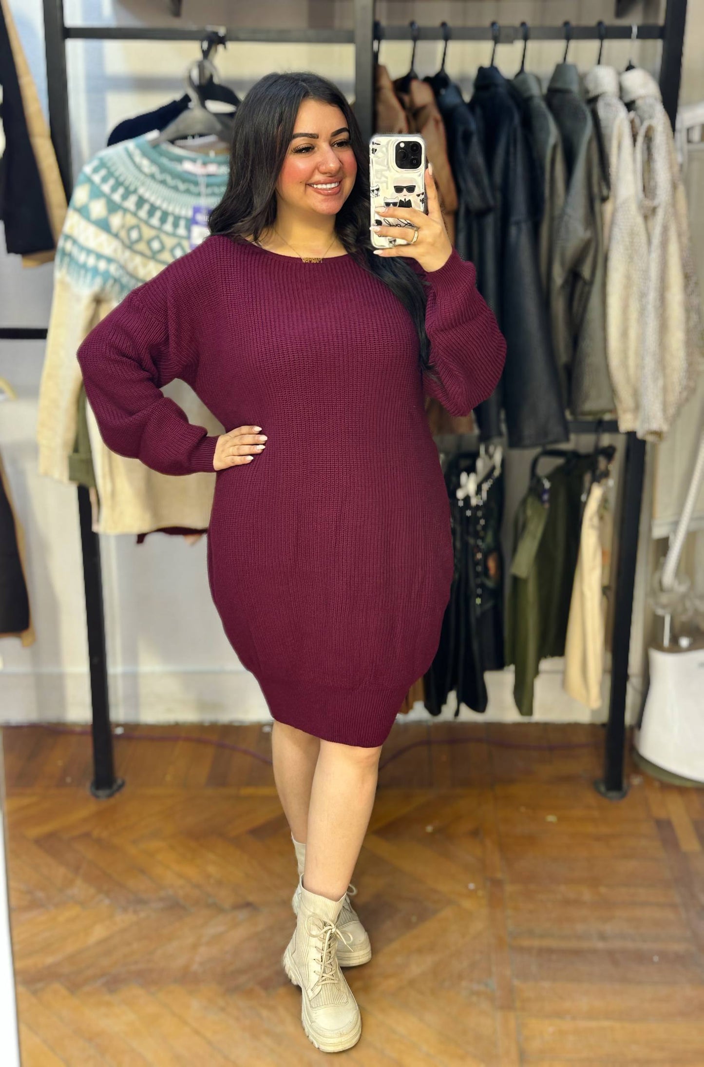 Chic Knit Mini Dress