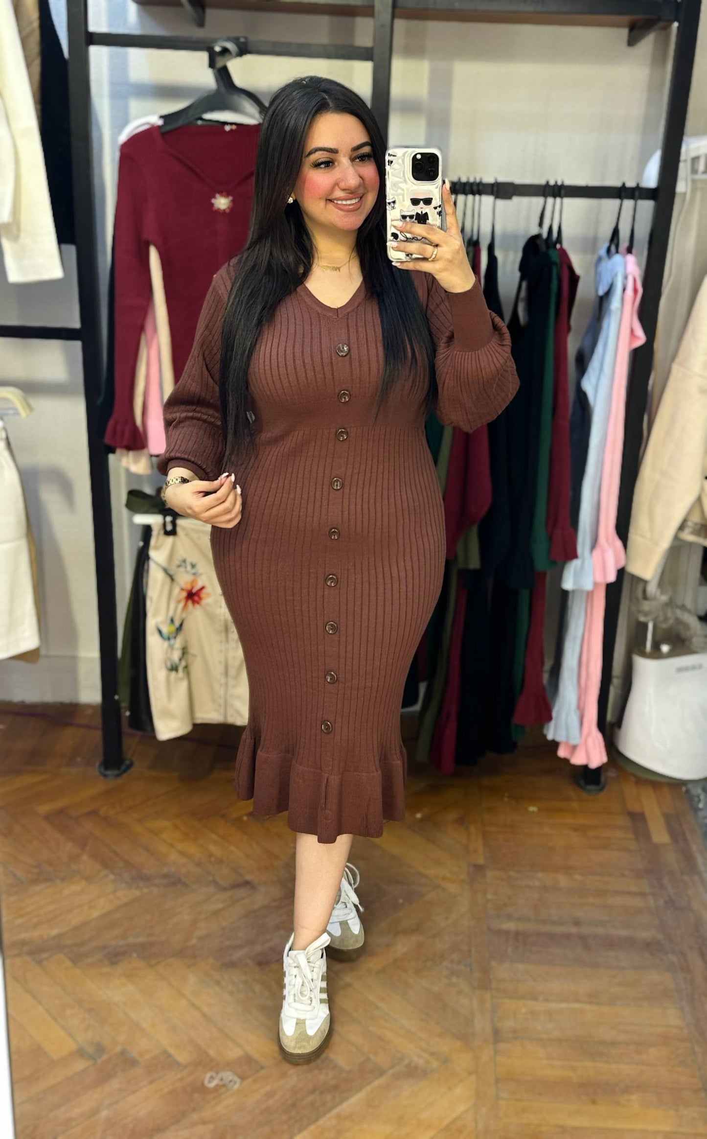 Knitted Midi Dress – Everyday Cozy Style