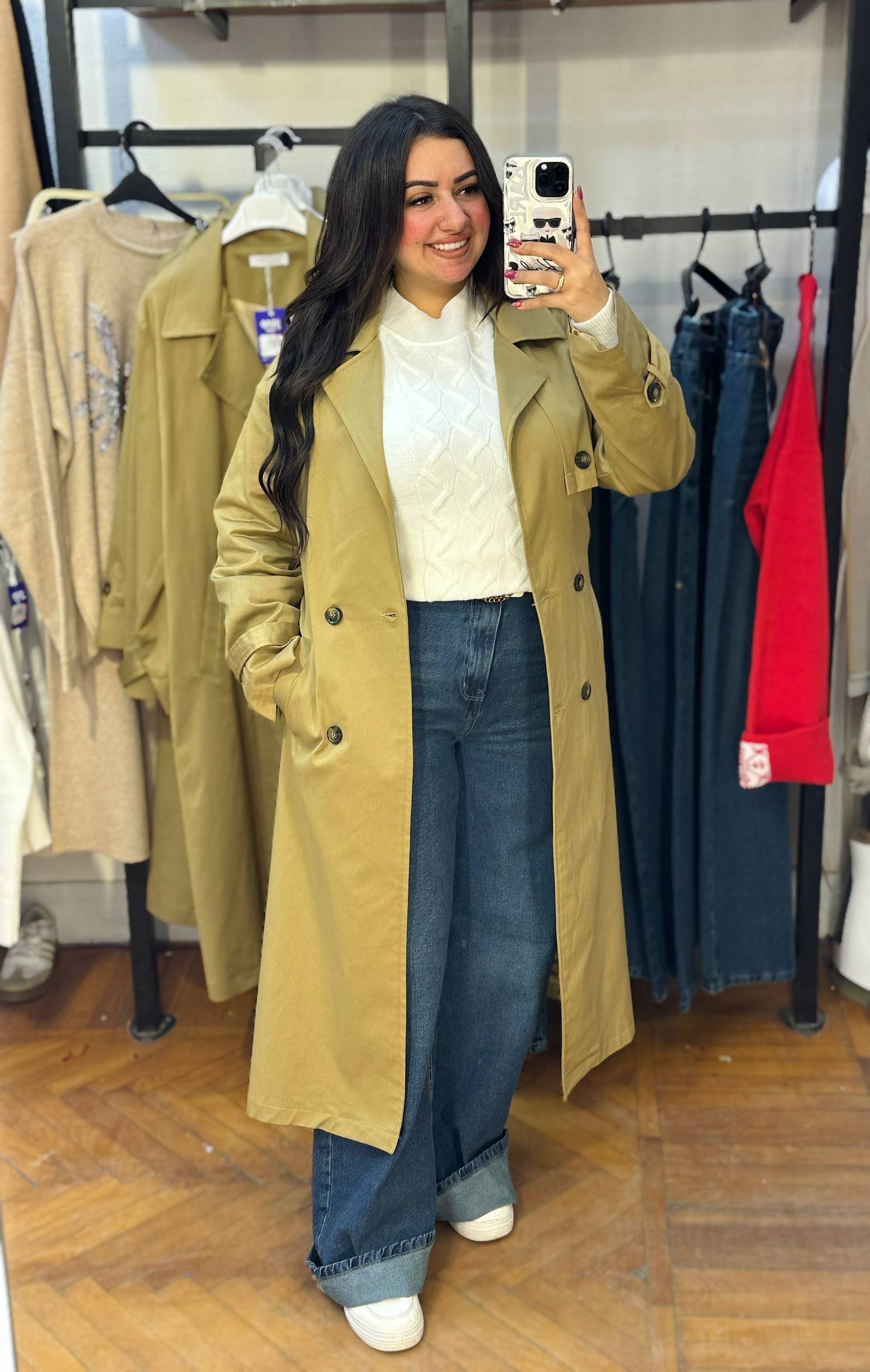 Long Gabardine Coat