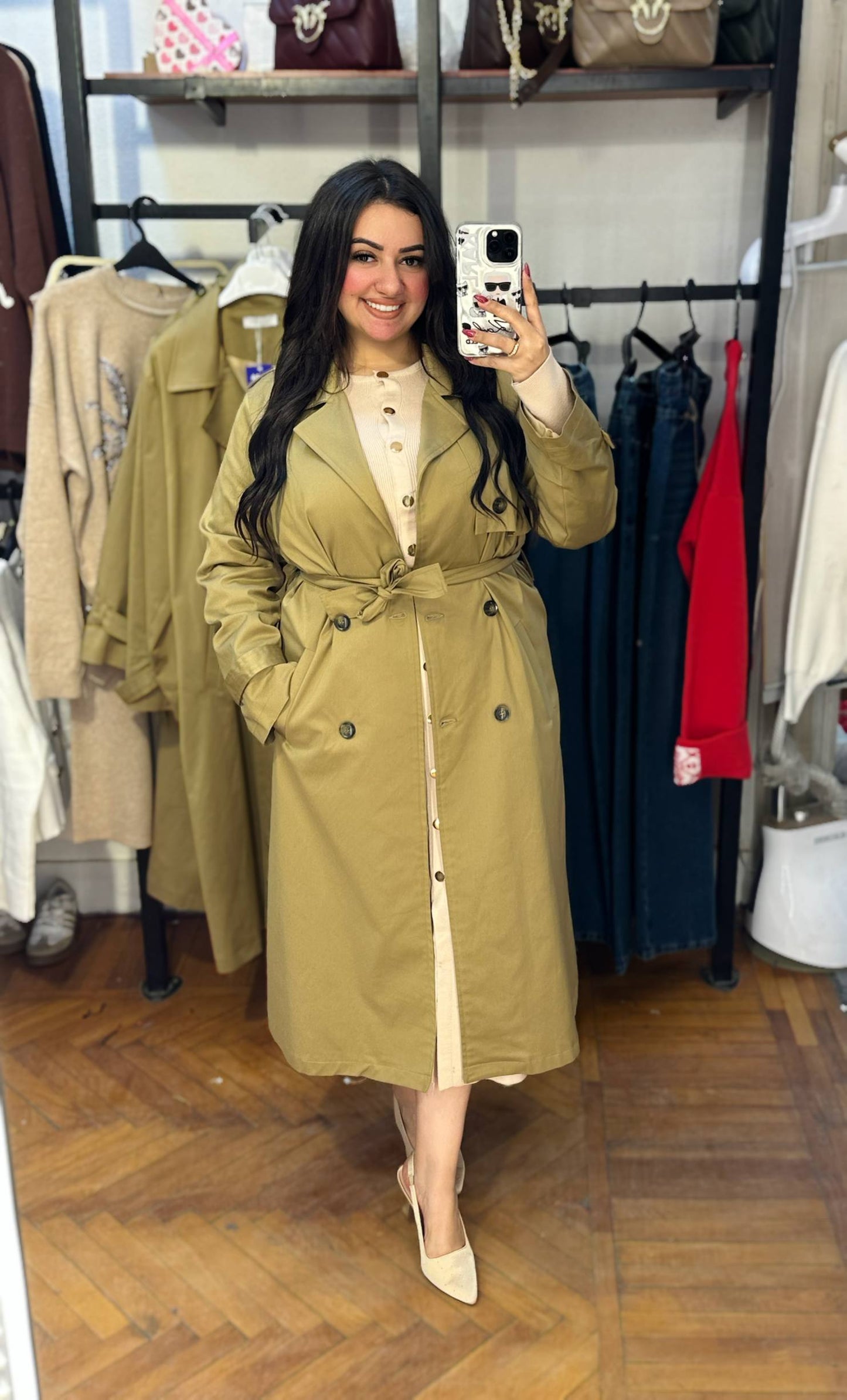 Long Gabardine Coat