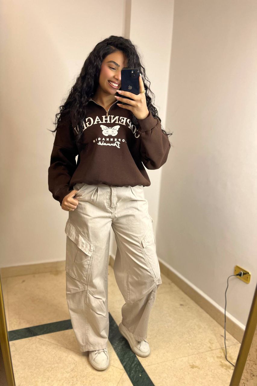 Half-Zip Melton Sweatshirt