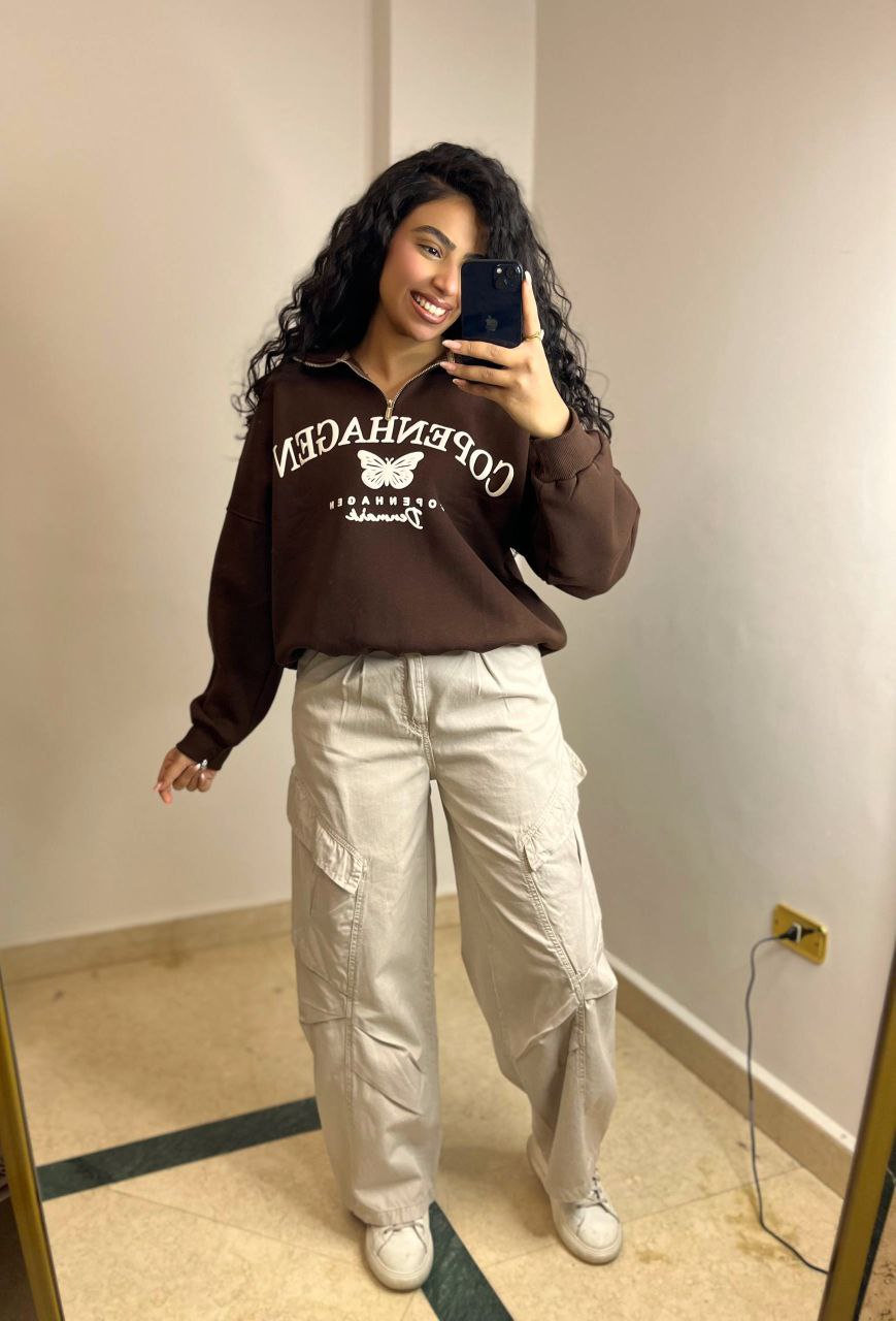 Half-Zip Melton Sweatshirt