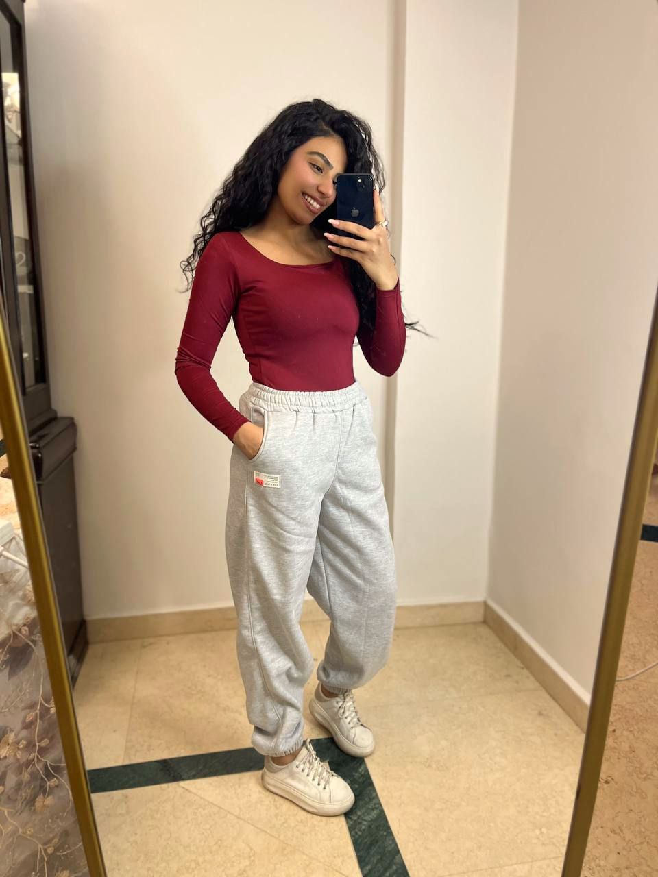 Elastic Hem Harem Pants