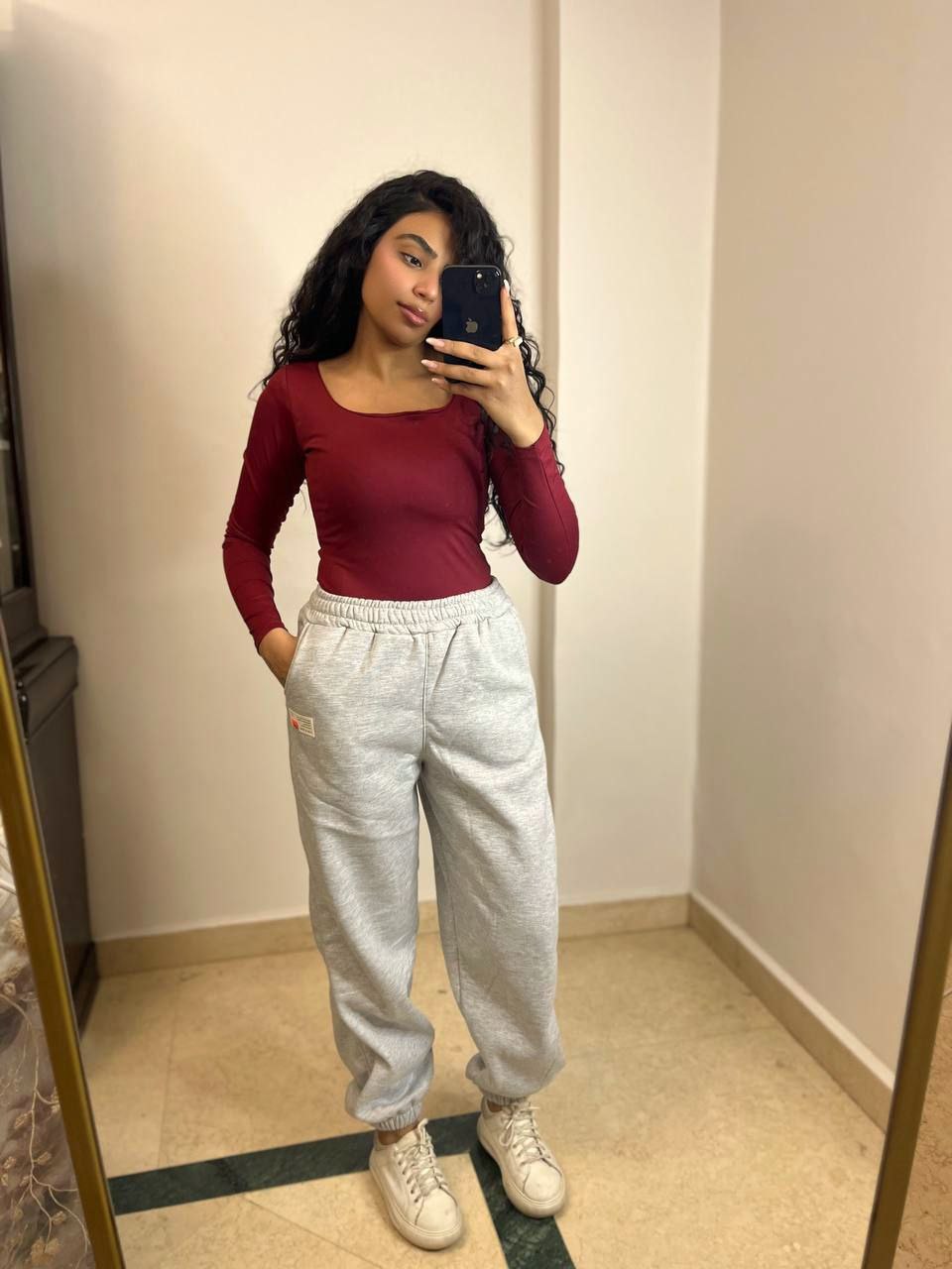 Elastic Hem Harem Pants