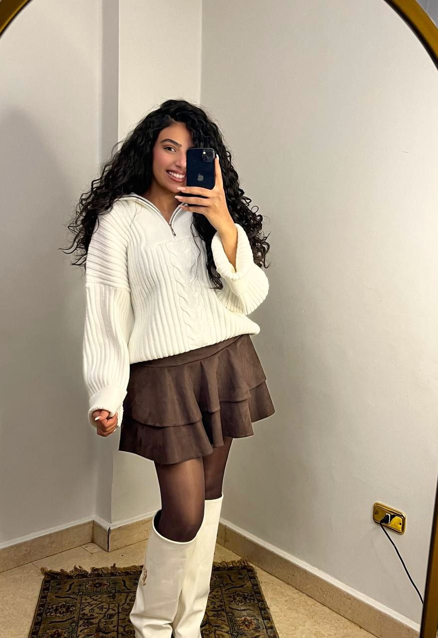Cable Knit Half-Zip Sweater