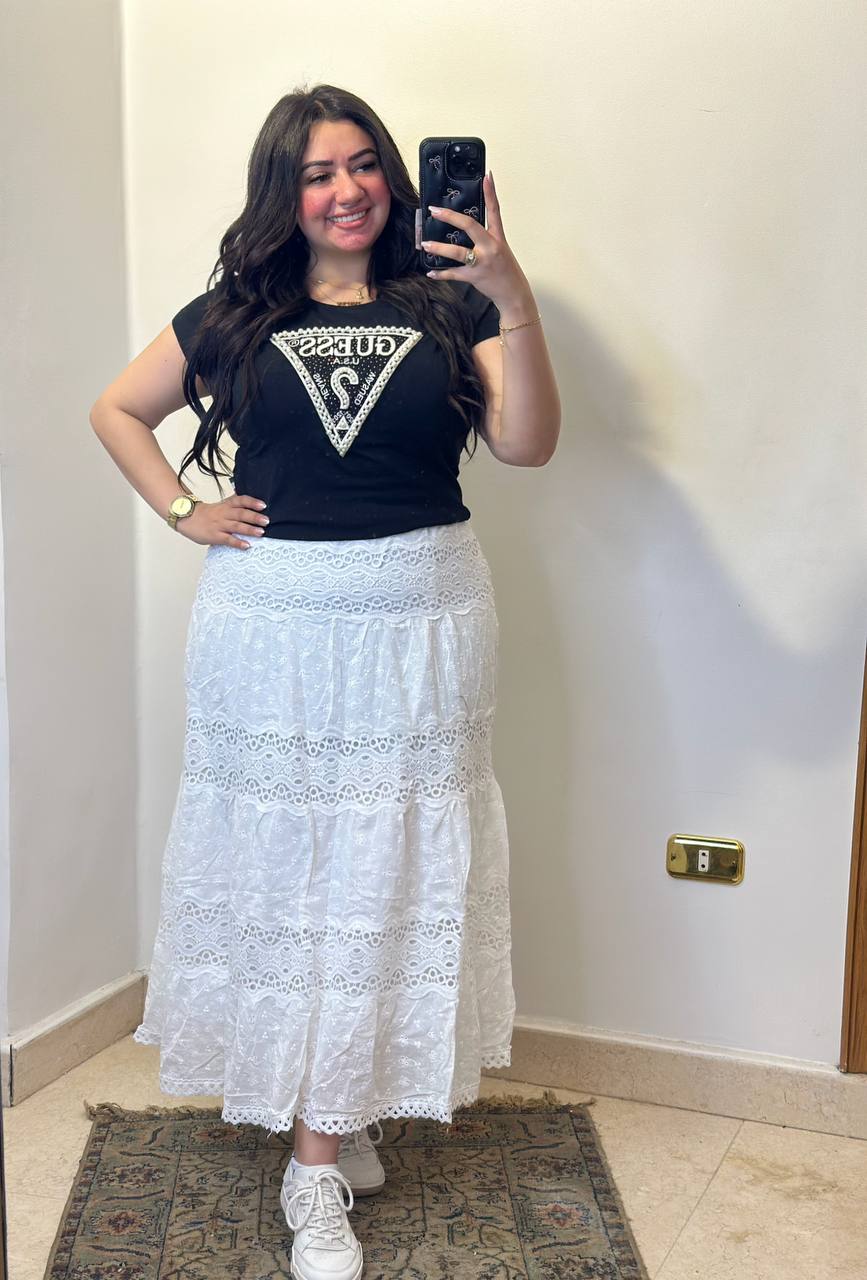 Graphic Triangle Print Relaxed-Fit Cotton Tee