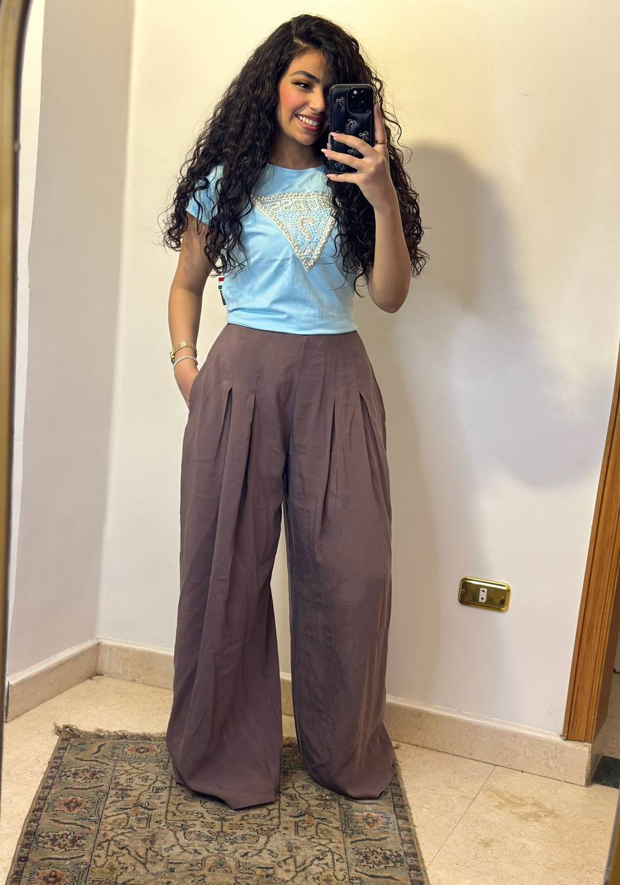 Graphic Triangle Print Relaxed-Fit Cotton Tee