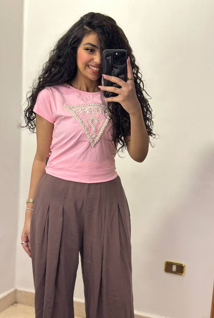 Graphic Triangle Print Relaxed-Fit Cotton Tee