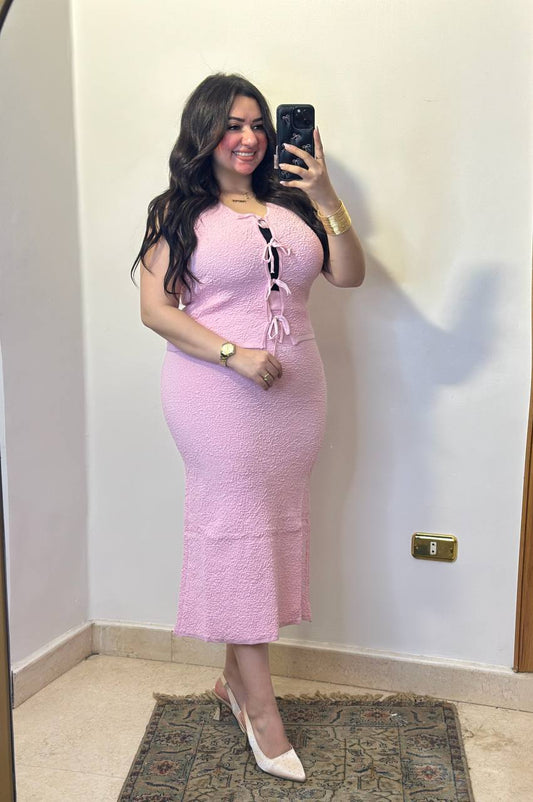 The Ribbon-Detail Textured Set
