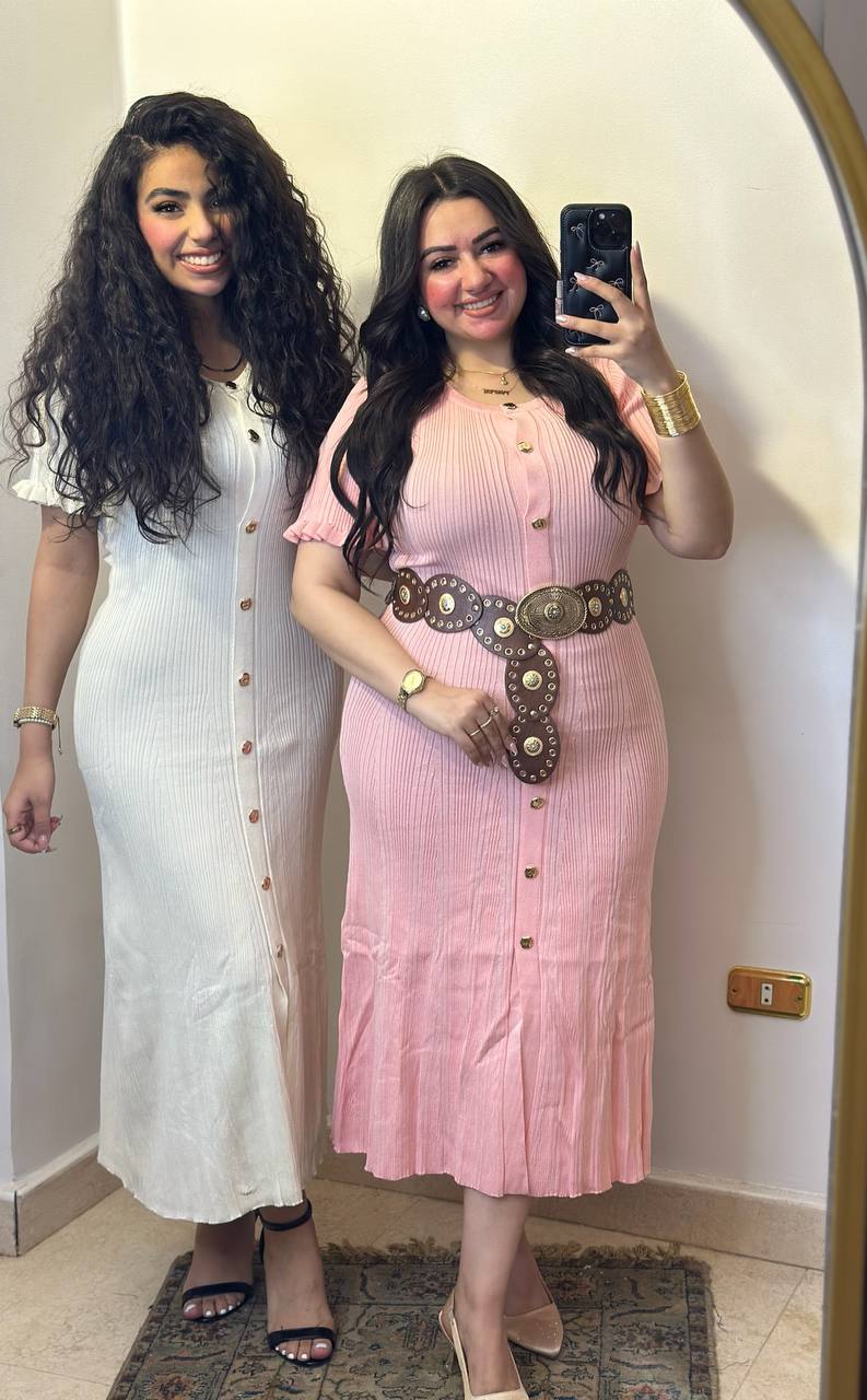 Ribbed Knit Button-Down Midi – Effortless Elegance