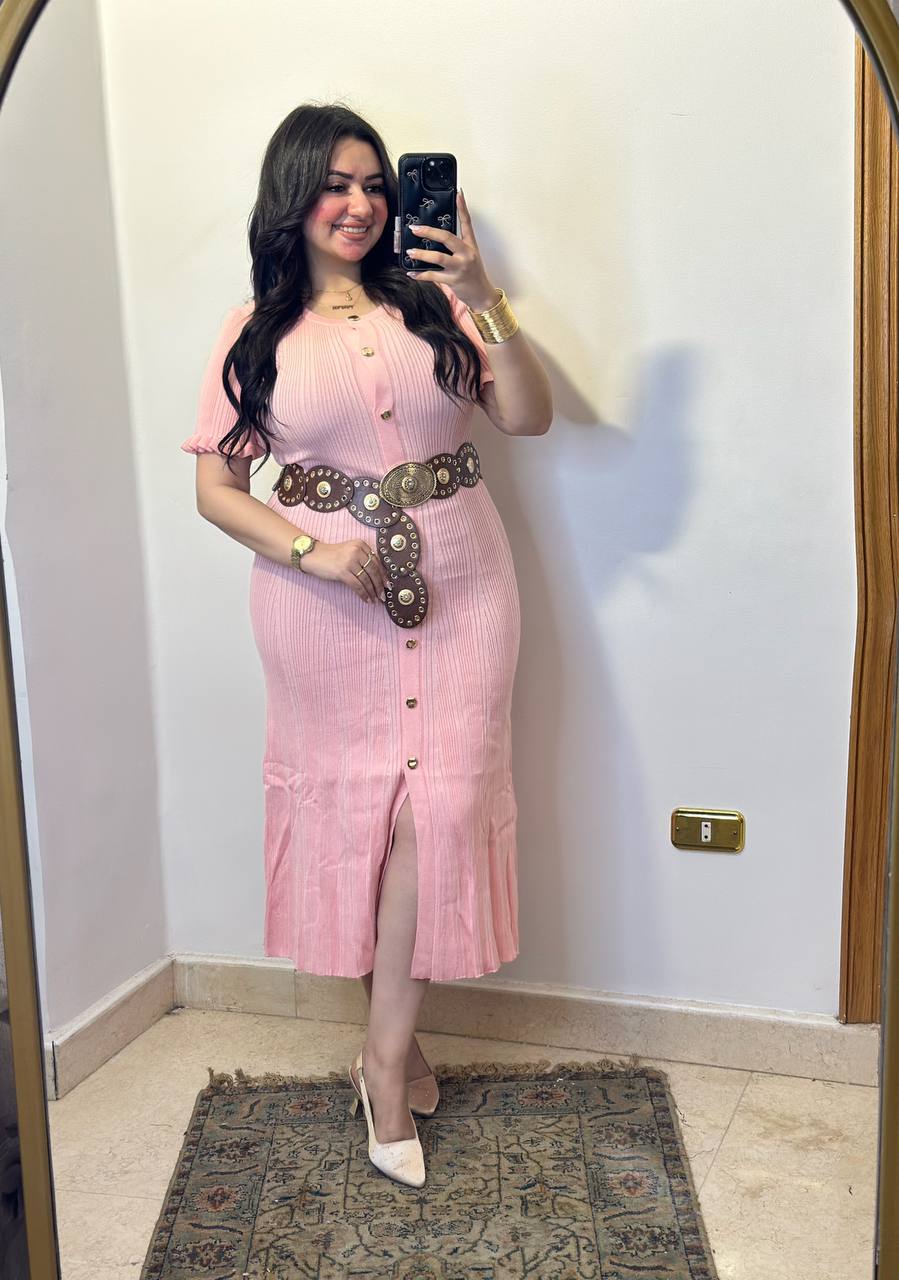 Ribbed Knit Button-Down Midi – Effortless Elegance