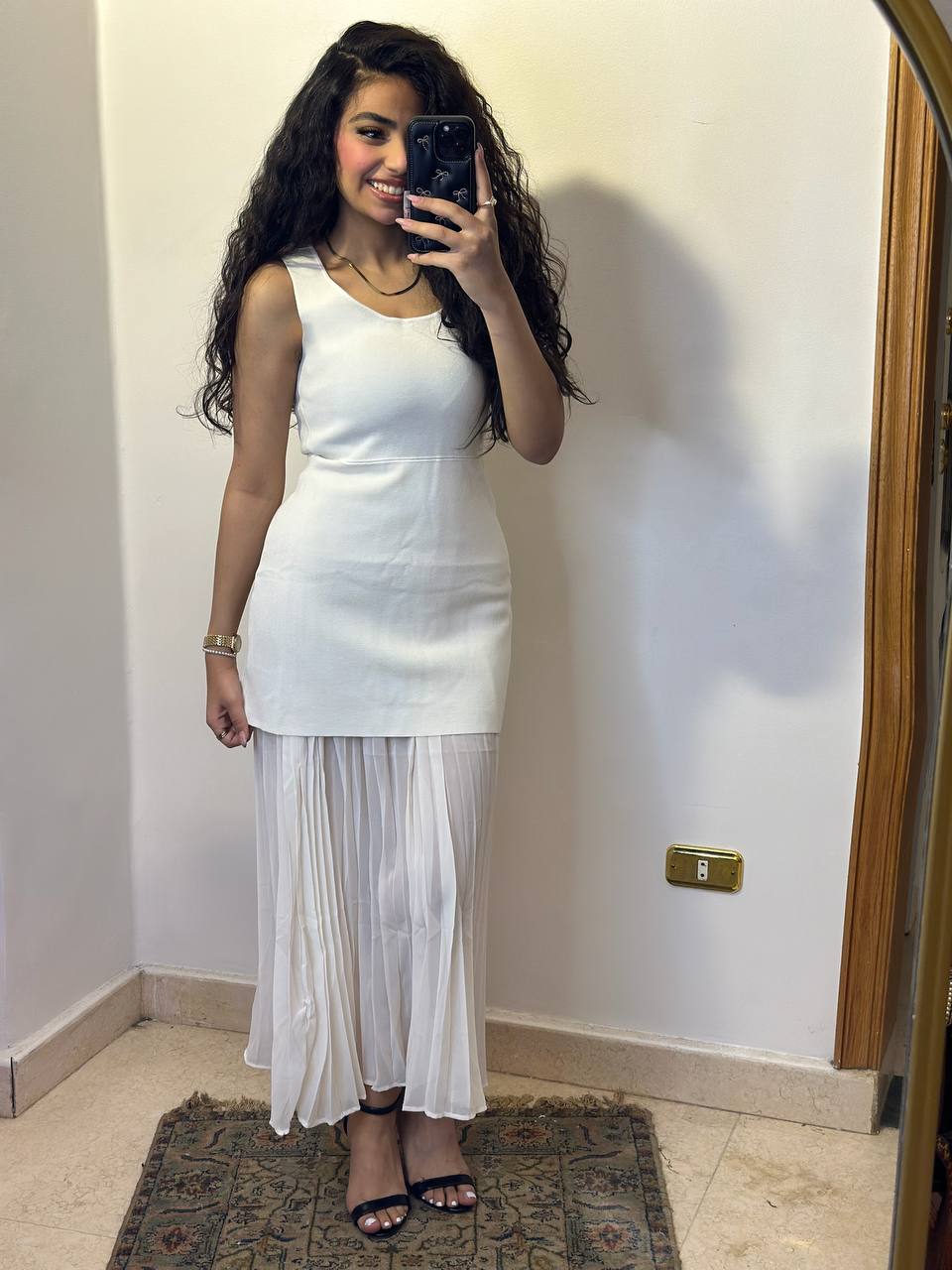 The Pleated Sun-Glow Maxi