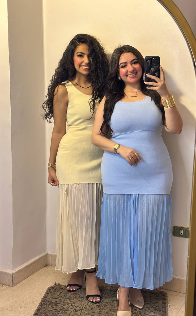 The Pleated Sun-Glow Maxi