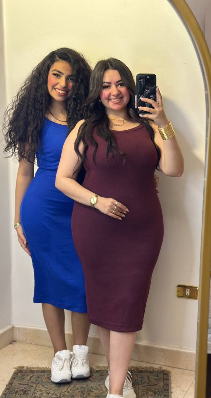 Casual Ribbed Midi Tank Dress
