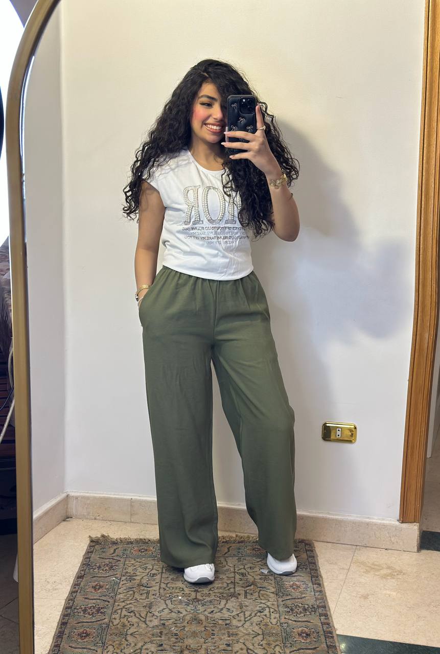 Essential Flowy Wide-Leg Trousers