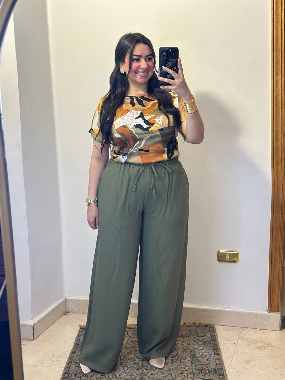 Artistic Tropical Floral Blouse