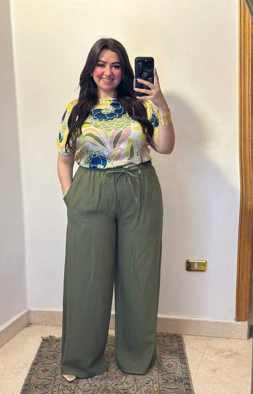 Artistic Tropical Floral Blouse