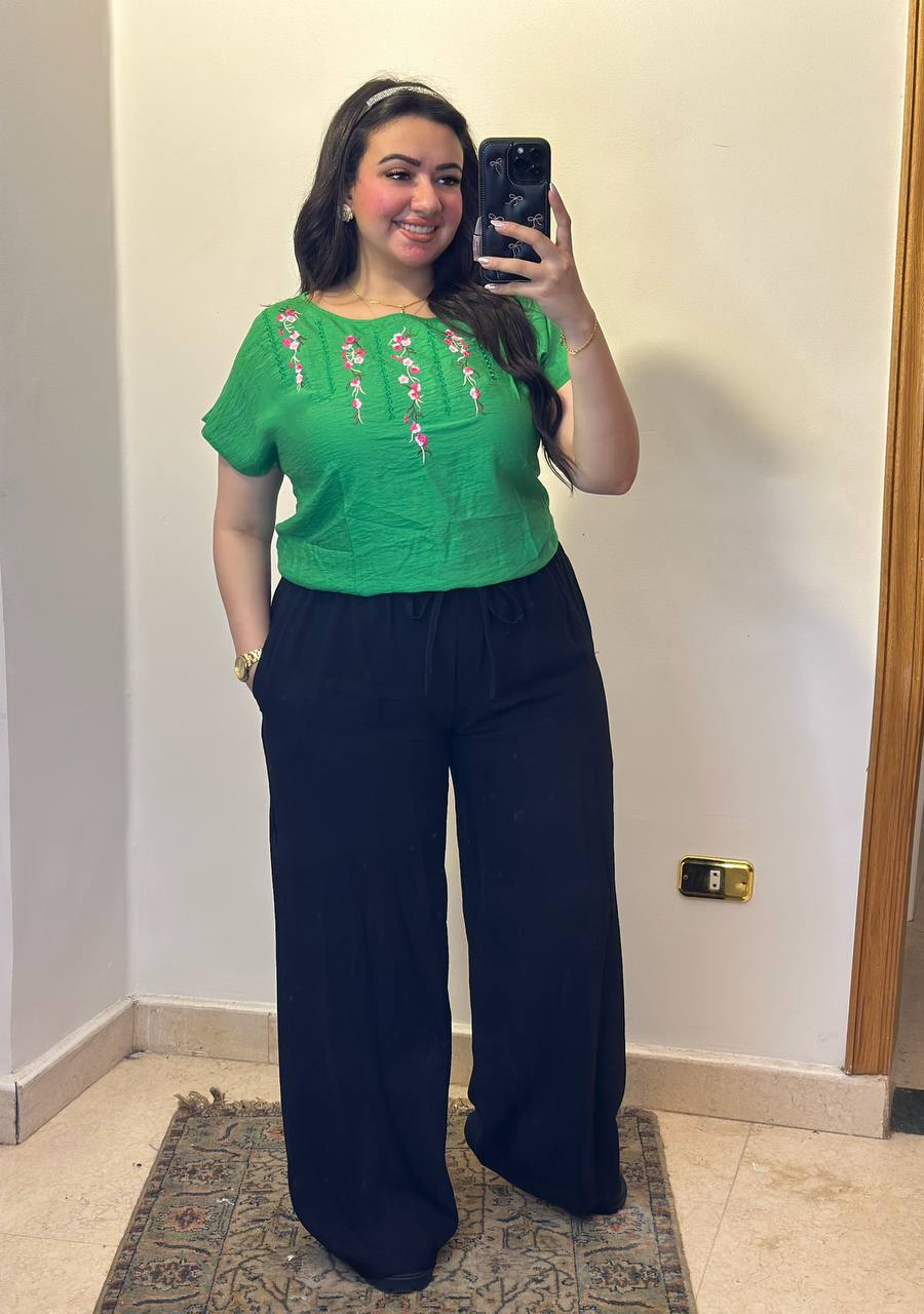 Delicate Floral Embroidered Blouse