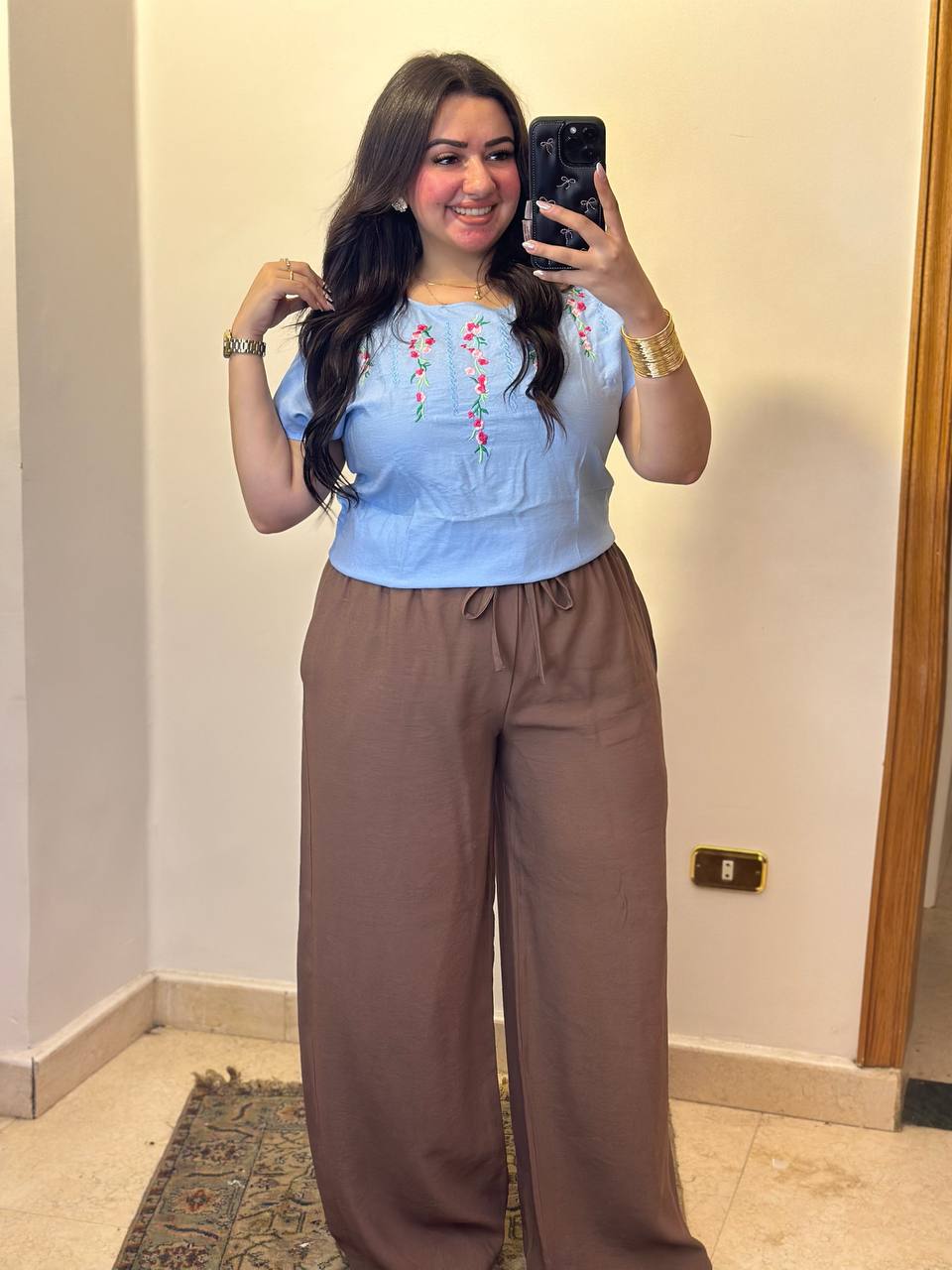 Delicate Floral Embroidered Blouse