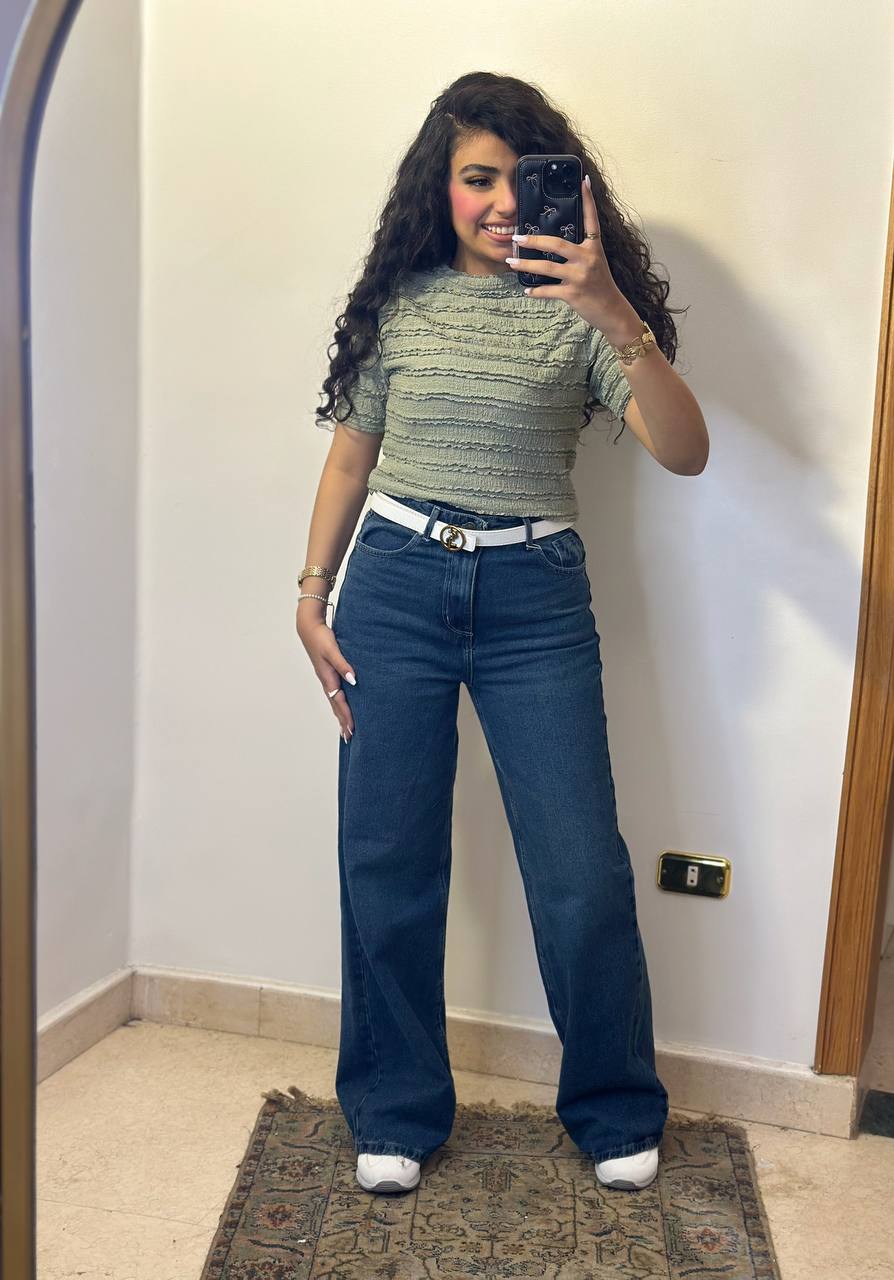 Textured Mock-Neck Short Sleeve Blouse