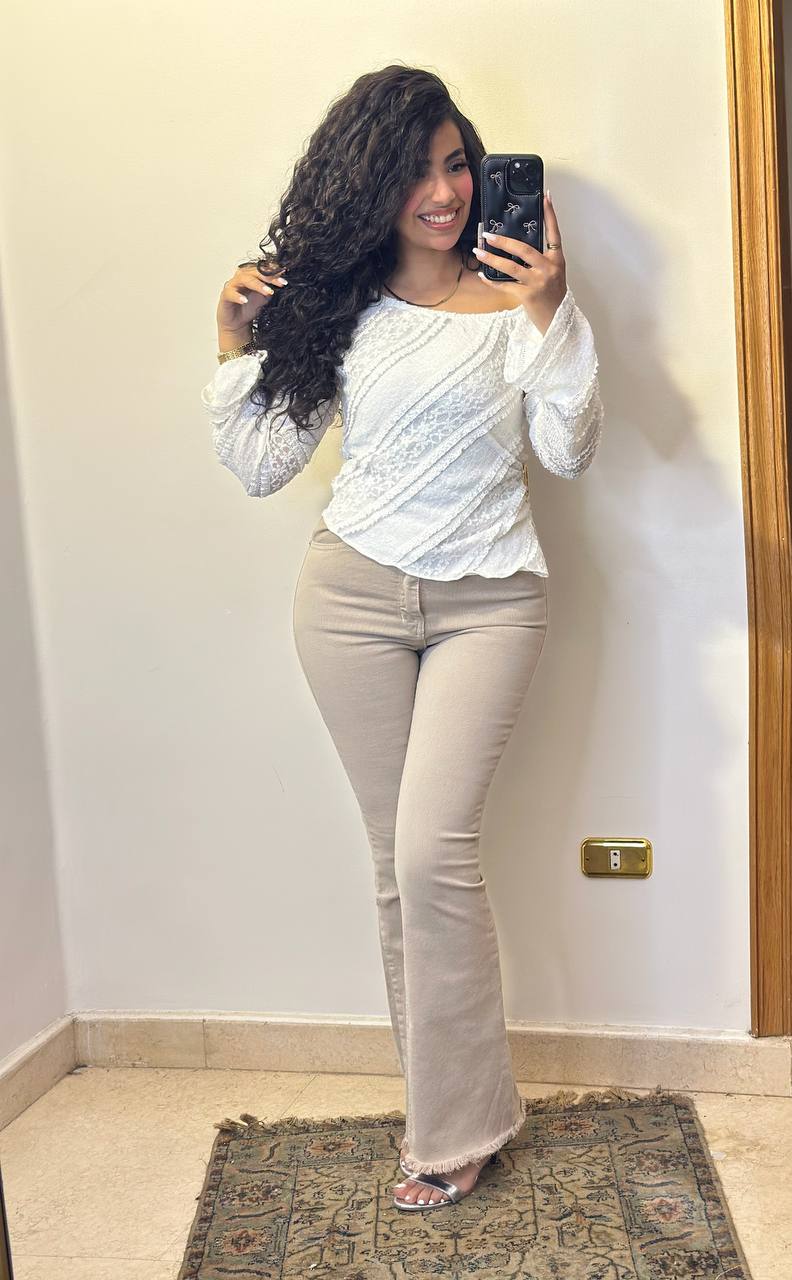 Off-Shoulder Lace Detail Blouse