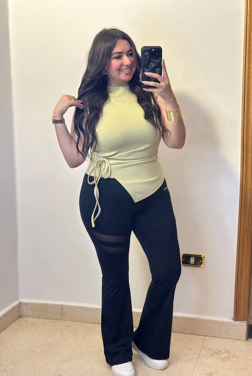 Minimalist Side-Ruched Sleeveless Blouse