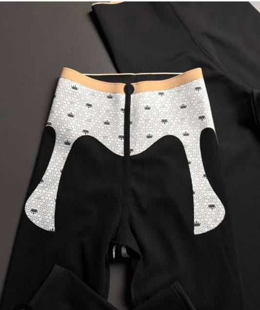 High-Waisted Body-Shaping Black Leggings