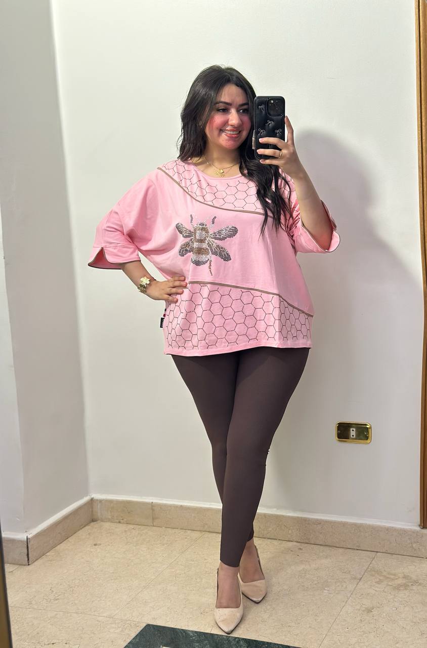Oversized Geometric Bee Blouse