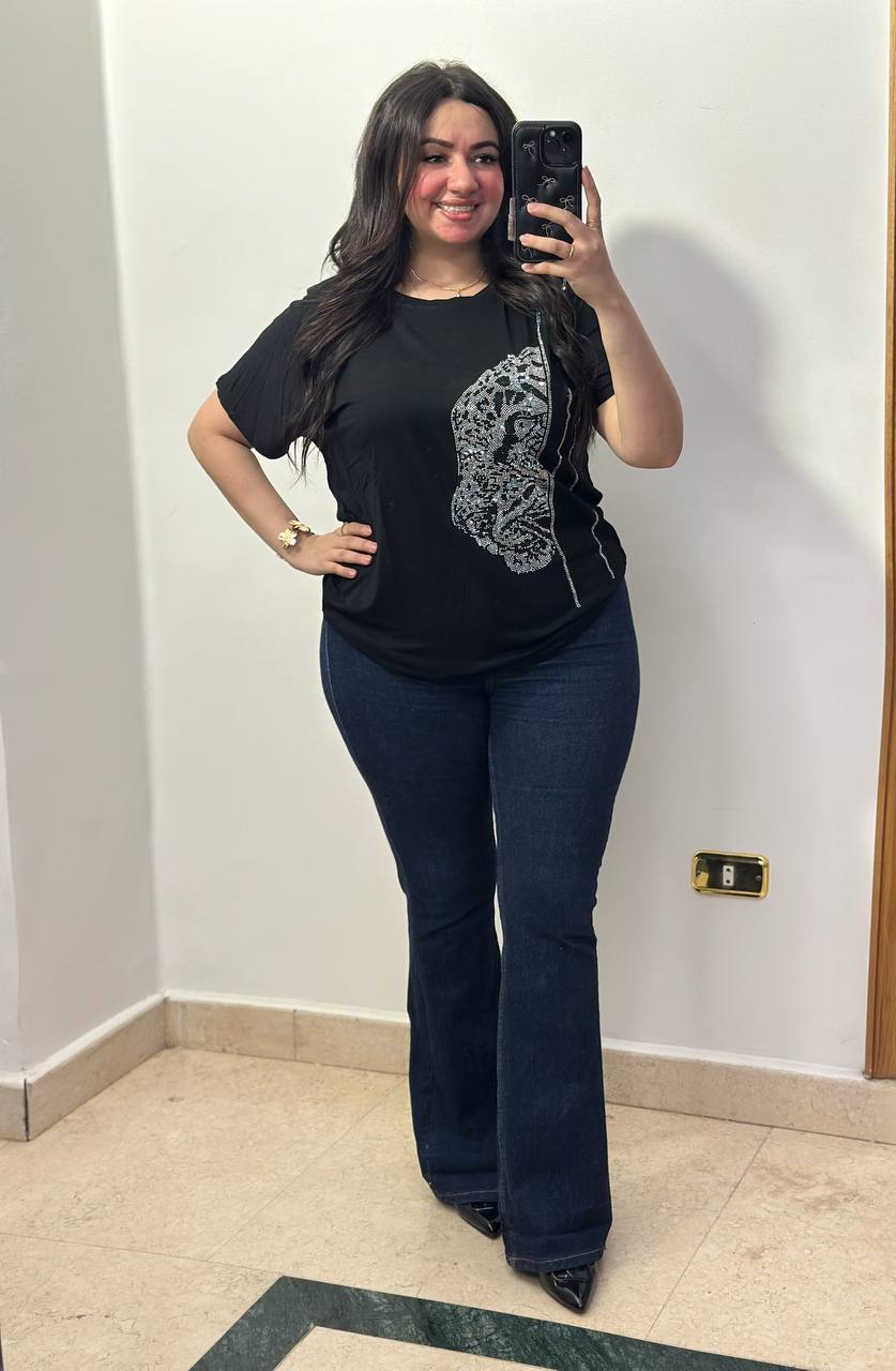 Modern Essential Tee with Statement Embellishment