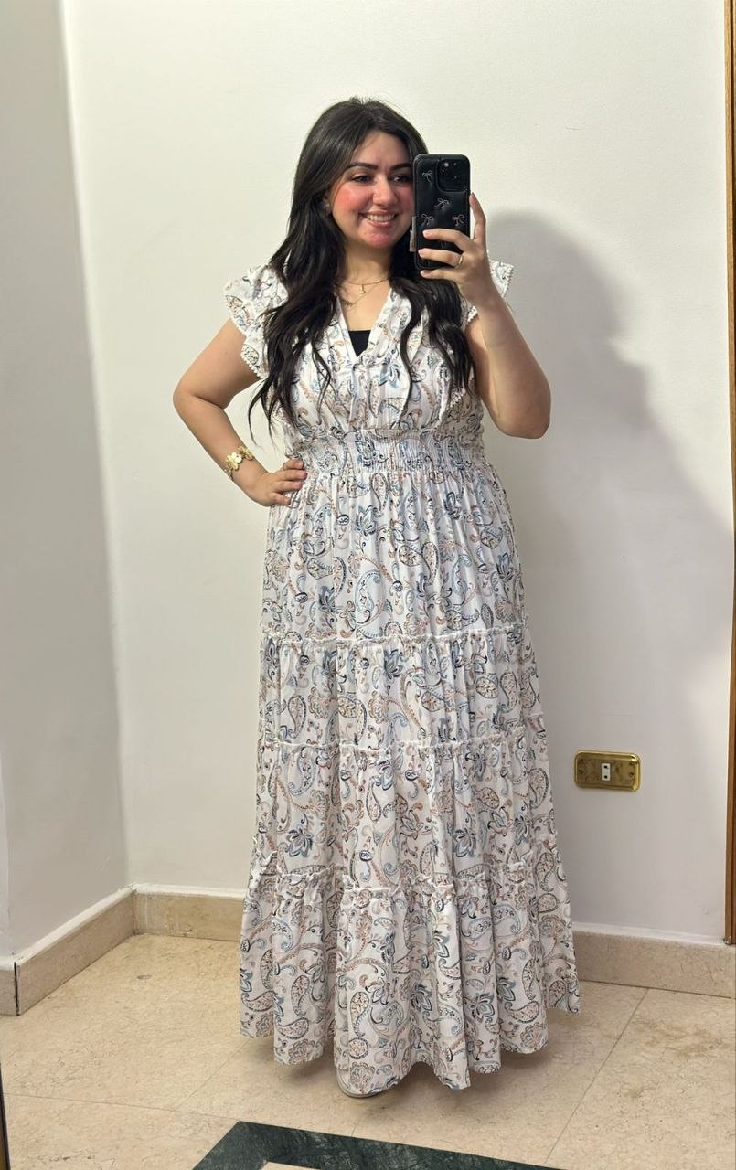 Boho-Chic Paisley Maxi Dress